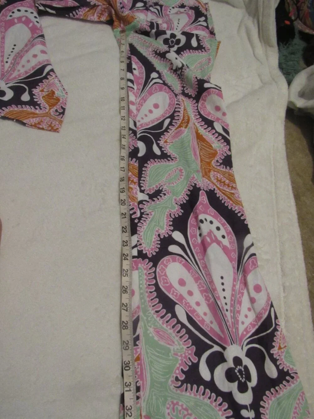 Zara Paisley Print Wide Leg Linen Blend Pants  Size XS  NWT